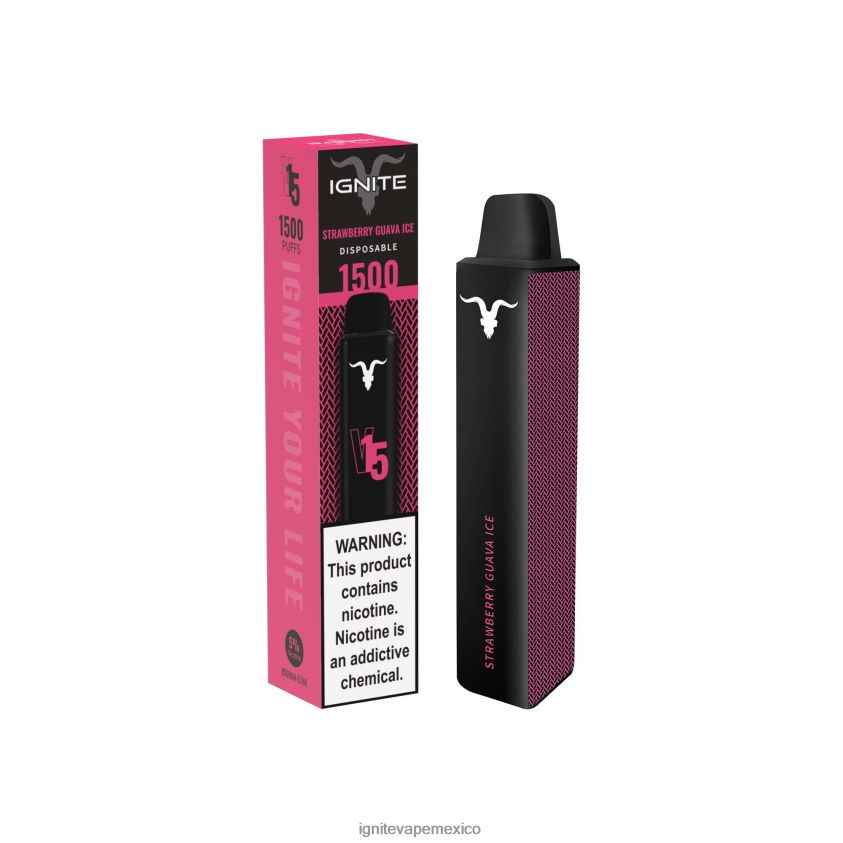 IGNITE Vape Monterrey - IGNITE V15 pluma vaporizador 244B4T12 hielo de plátano