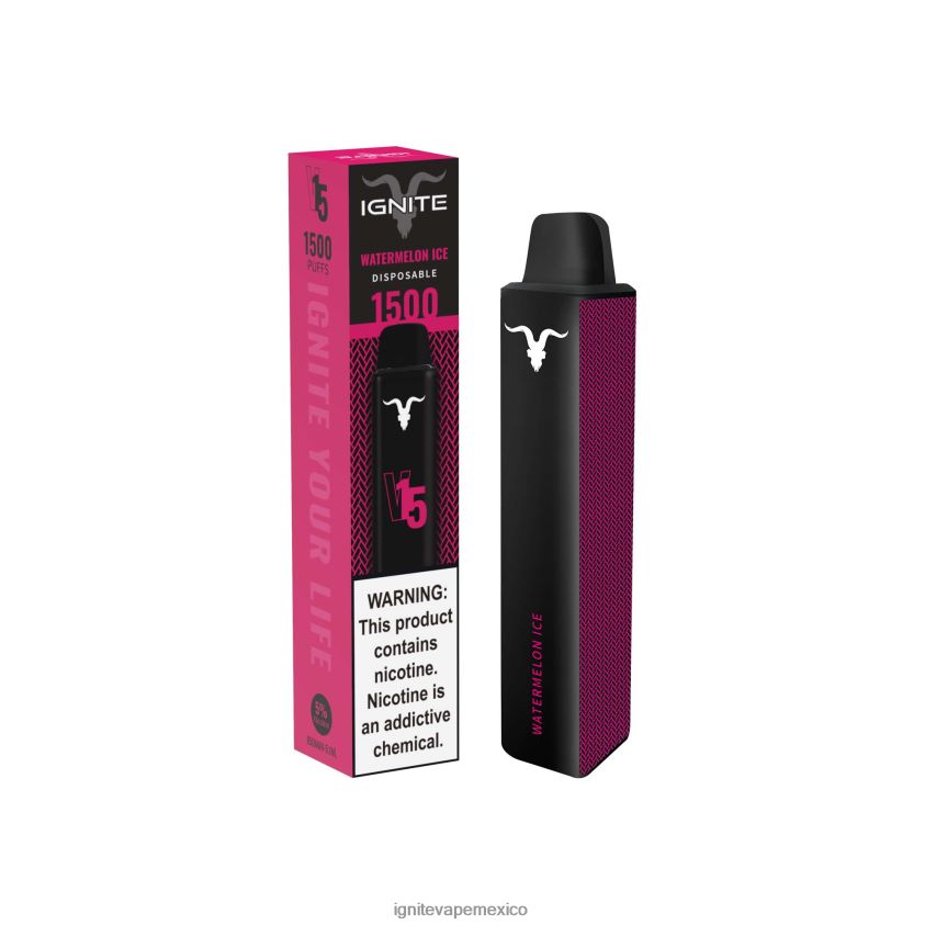 IGNITE Vape Monterrey - IGNITE V15 pluma vaporizador 244B4T12 hielo de plátano