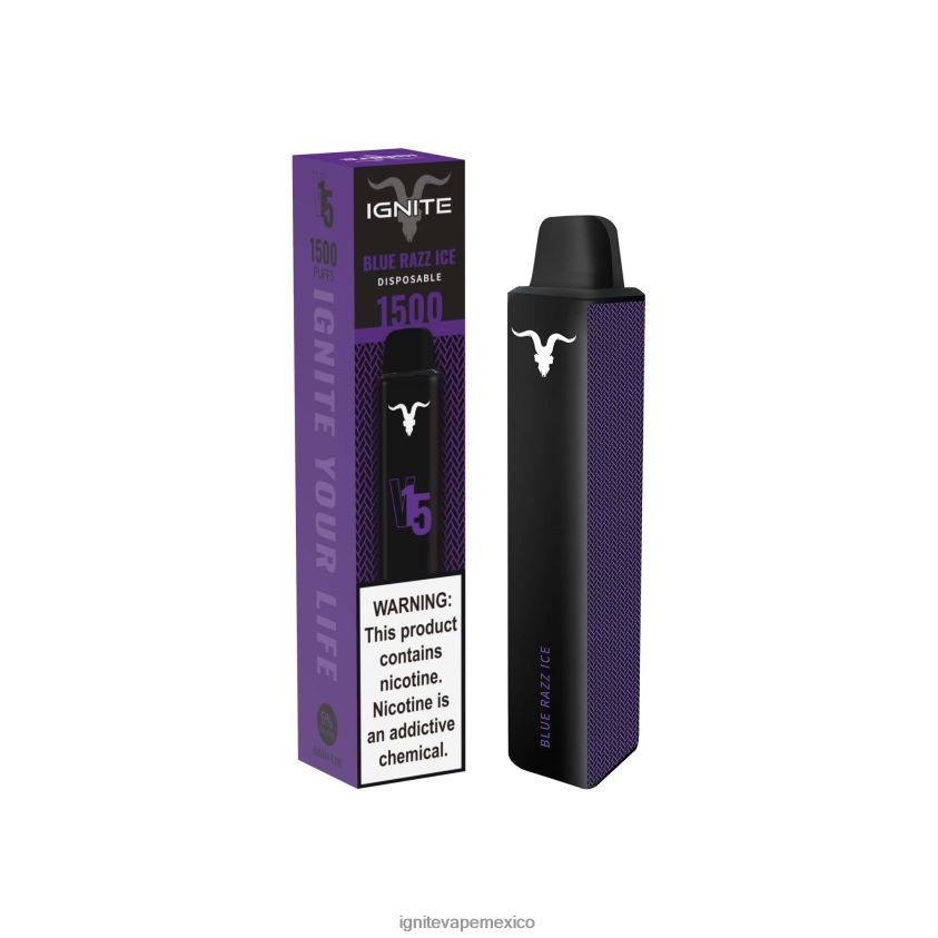 IGNITE Vape Monterrey - IGNITE V15 pluma vaporizador 244B4T12 hielo de plátano