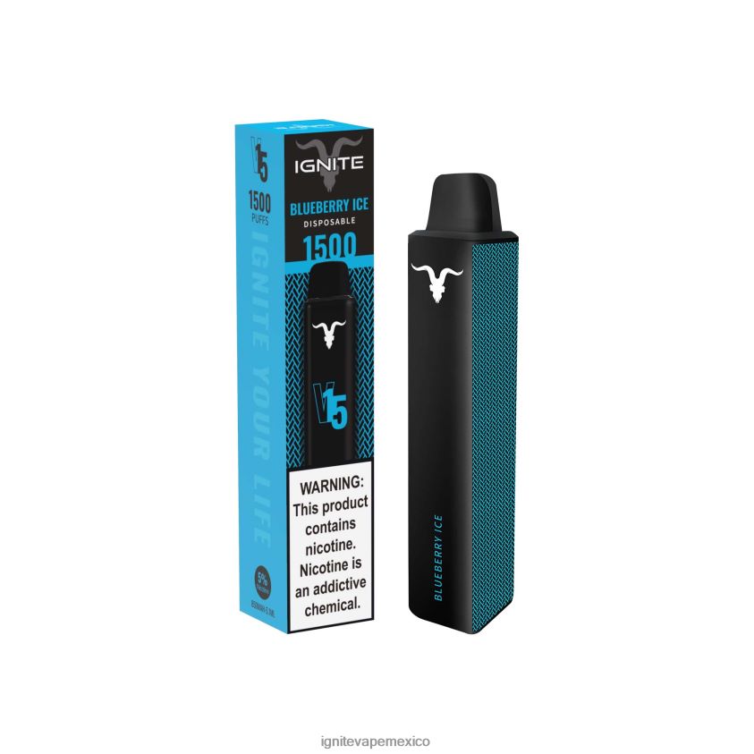 IGNITE Vape Monterrey - IGNITE V15 pluma vaporizador 244B4T12 hielo de plátano