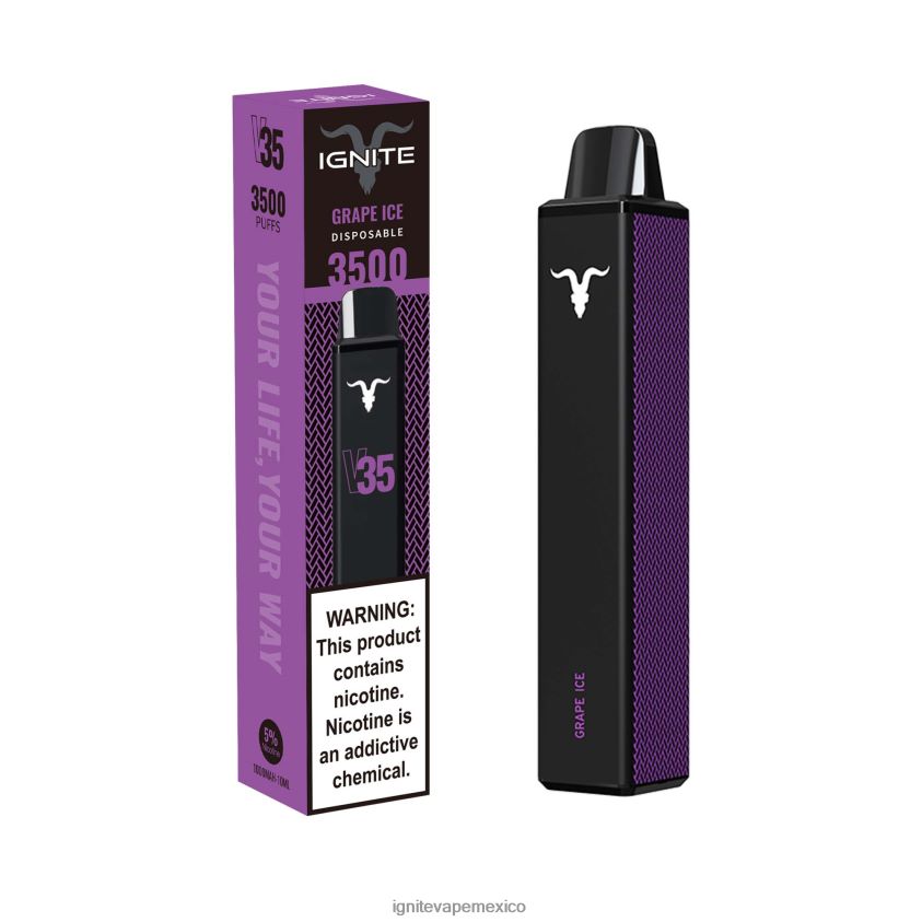 IGNITE Vape Mexico - IGNITE V35 pluma vaporizador 244B4T133 hielo de uva