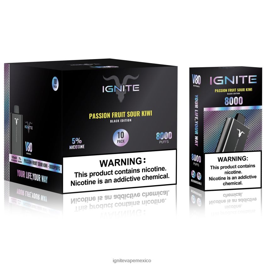 IGNITE Vape Sabores - IGNITE V80 paquete de 10 bolígrafos vaporizadores 244B4T65 hielo de sandia