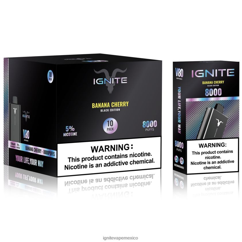 IGNITE Vape Sabores - IGNITE V80 paquete de 10 bolígrafos vaporizadores 244B4T65 hielo de sandia